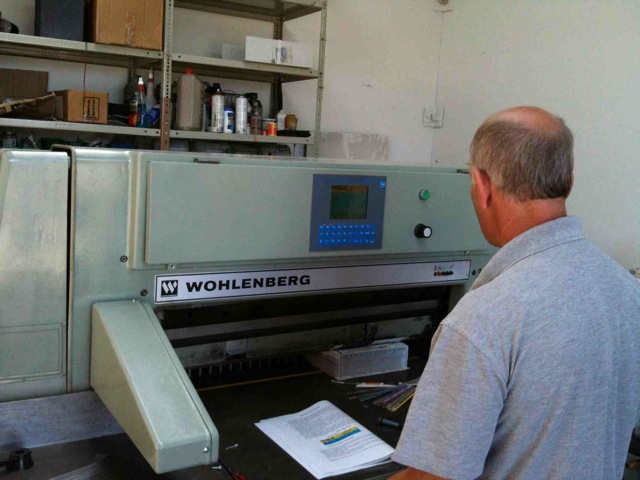 Wholemberg Procut Guillotine Installation with Operator